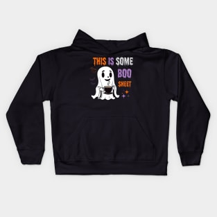 funny this is some boo sheet halloween Kids Hoodie